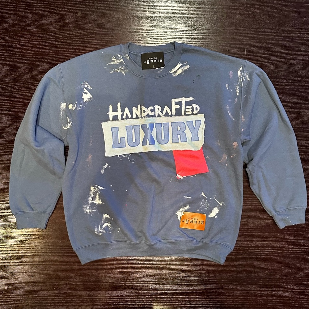 High End Junkie men’s crewneck sweatshirt
